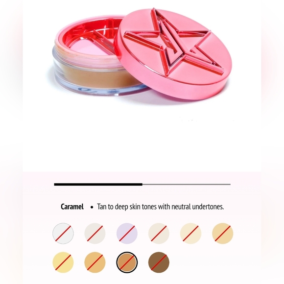 Jeffree Star Cosmetics Magic Star Luminous Setting Powder Caramel- NIB $22 MSRP - Picture 6 of 7